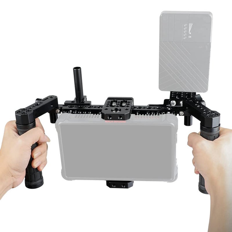 CAMVATE Director's Monitor Cage with Multi-Function Plate for 5" & 7" Director's Monitor Cage - Image 3